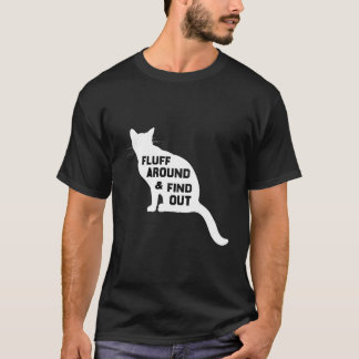 T-shirt Fluffez autour et découvrez le chat
