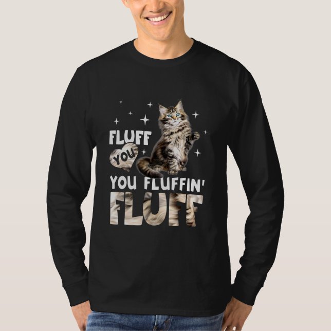 T-shirt Fluffin Vous Fluffin Fluff Maine Coon Chat (Devant)
