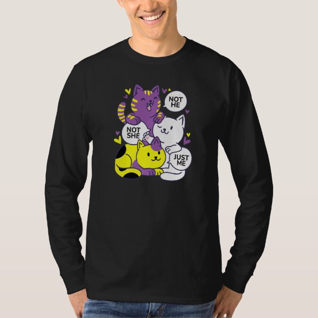 T-shirt Fluidité Sexe Pas Lui Pas Elle Me Juste Non Binary (Devant)