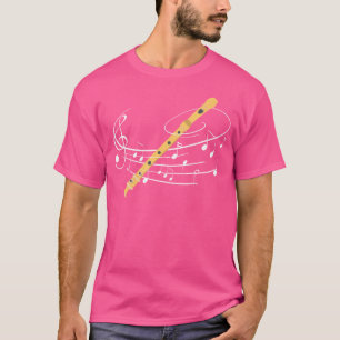 T-shirt Flute amusant Chemise Flute cadeau