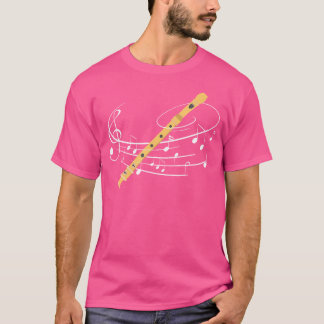 T-shirt Flute amusant Chemise Flute cadeau