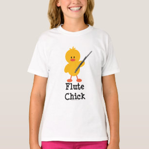 T-shirt Flute Chick Kids Ringer Tee