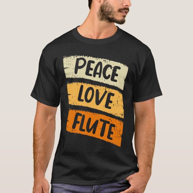 T-shirt Flûte d'amour pour la paix (Devant)