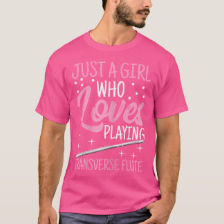 T-shirt Flûte de l'instrument de musique du lecteur de flu