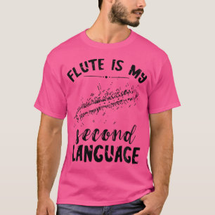T-shirt Flûte de musique Flûtiste de Flûte de deuxième lan