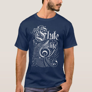 T-shirt Flute de musique ondulée