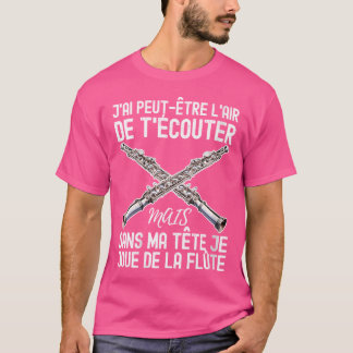 T-shirt Flute drôle Chemise Flûtiste Orchestre Garçons Fil