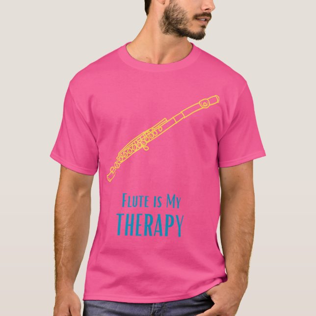 T-shirt Flute Est Mon Cadeau Thérapeutique Lifestyle Pour  (Devant)