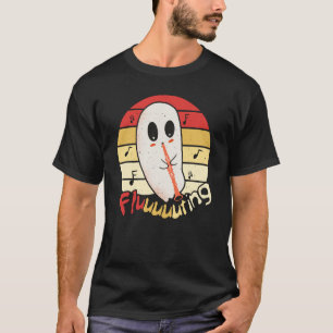 T-shirt Flute et fluide Flute et fluide de fantôme mignonn