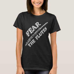 T-shirt Flute Musique Gif Crainte Flutes Marching Band Tee