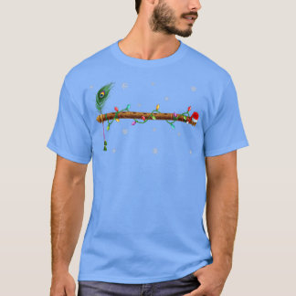T-shirt Flute Musique Noël Éclairage Correspondance Flute
