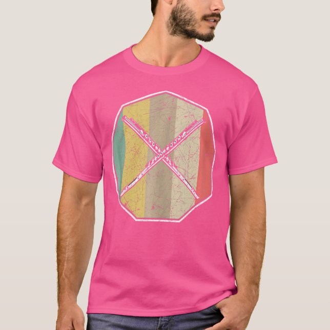 T-shirt Flûte rétro (Devant)