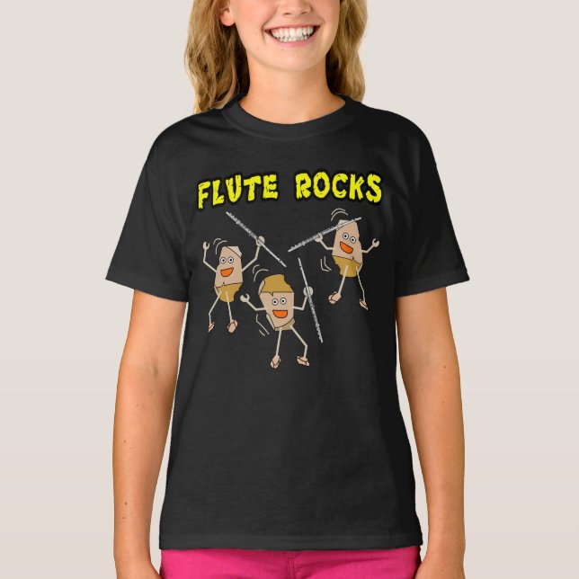T-shirt Flute Rocks (Devant)