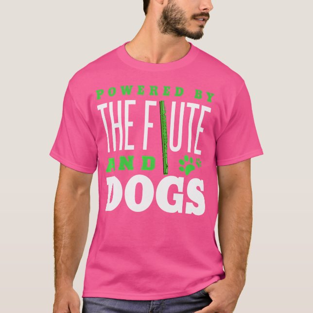 T-shirt Flute Shirt Drôle Aspirateur de chien Instrument A (Devant)