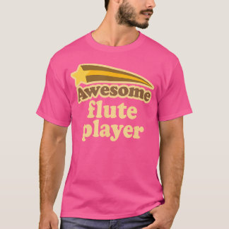 T-shirt Flute Vintage Musique Marching Band Cadeau Tee