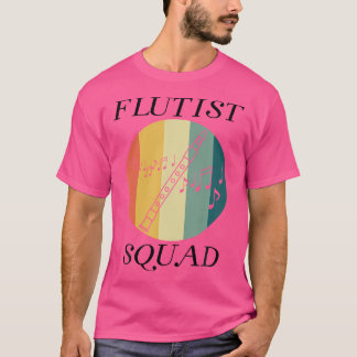 T-shirt Flutist Squad Orchestra Music Flute Player