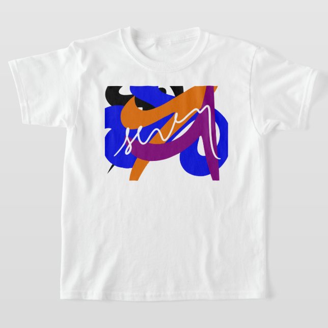 T-shirt Flux Abstrait dynamique (Poser)