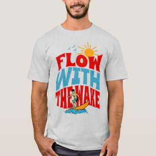 T-shirt Flux Avec Le Wake Wakesurf