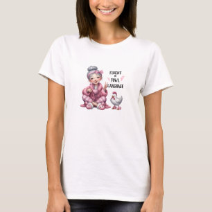 T-shirt Flux dans la langue de la volaille