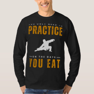 T-shirt Flux dans le rire avec Tai Chi Exercice Tee  Fin