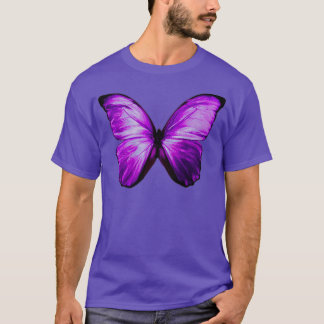 T-shirt Flux de papillon pourpre