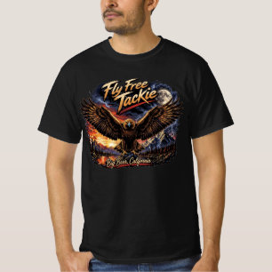 T-shirt Fly Free Jackie Big Bear Eagle Mountain Art