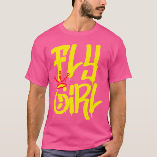 T-shirt Fly Girl 80S 90S Rap B-Girl Old School Hip hop Gra