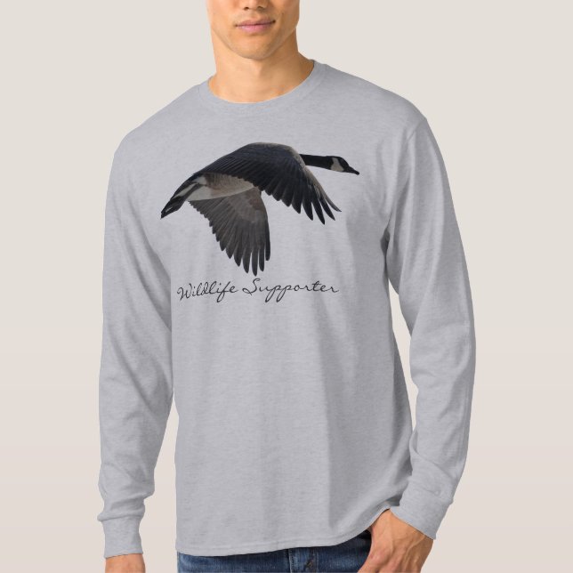 T-shirt Flying Canada Goose Jour des terres Amateurs d'ois (Devant)