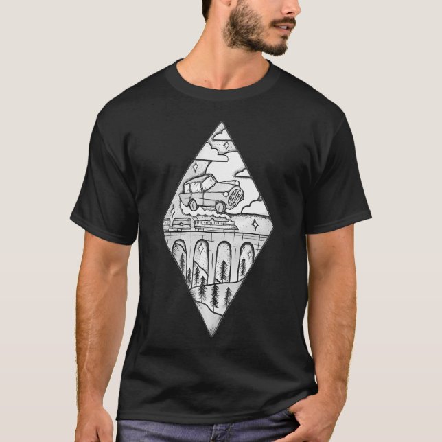 T-shirt Flying Car Magic Diamond (Devant)