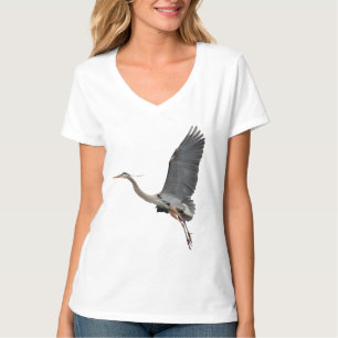 T-shirt Flying Great Blue Heron Wildlife