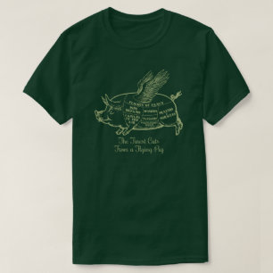 T-shirt Flying Pig Cuts