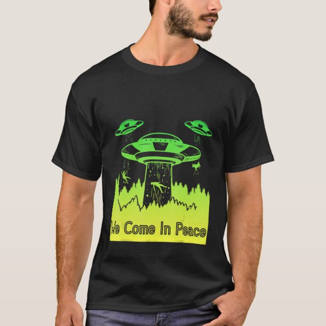T-shirt Flying Saucer UFO Astronauts are Aliens 10 (Devant)