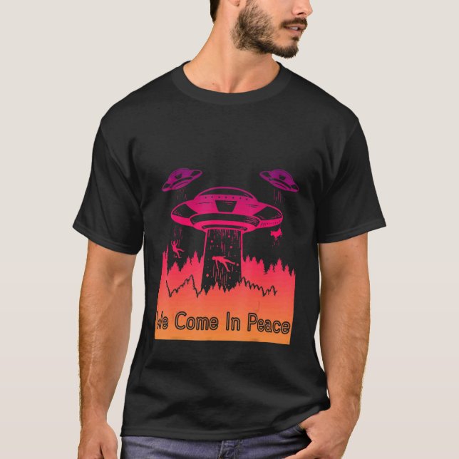 T-shirt Flying Saucer UFO Astronauts are Aliens 8 (Devant)