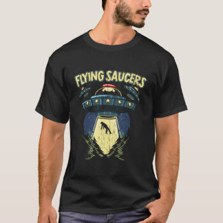 T-shirt Flying Saucers Ufo Abduction Extraterrestrial Beli