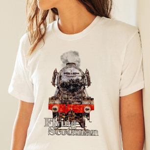 T-shirt Flying Scotsman – Illustration de locomotive à vap