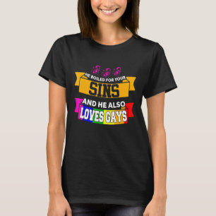 T-shirt Flying Spaghetti Monster Gay Lgbtq Lesbian Bi