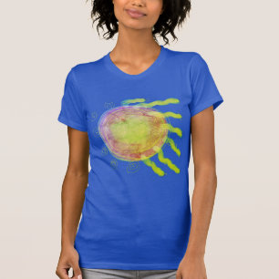 T-shirt Flying Sun Original Abstrait Wearable Art