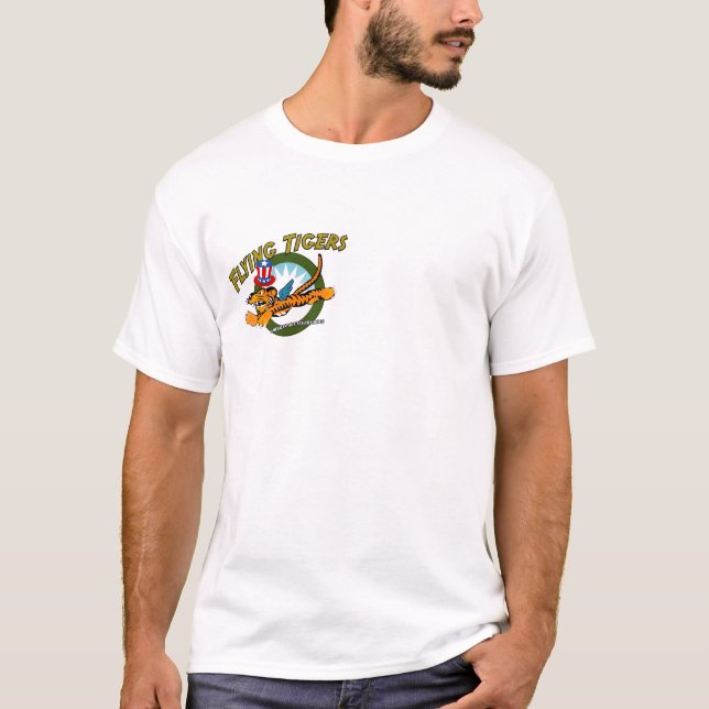 T-shirt Flying Tigers p-40 Warhawk (Devant)