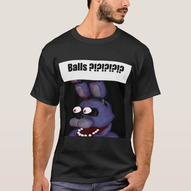 T-shirt fnaf bonnie Balls meme friends (Devant)