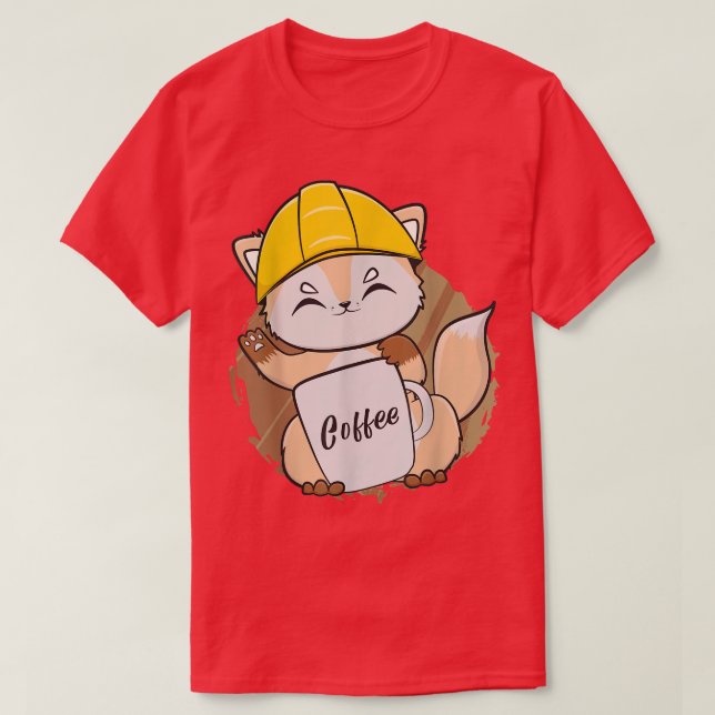 T-shirt Fo Drinks Coffee For Coffee Lover And Construction (Design devant)