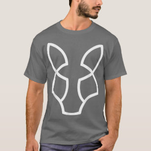 T-shirt Fo Line Art Abstrait Minimaliste Animal Art Lover