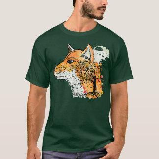 T-shirt Fo Lover Cute Fo Automne Forêt Animaux Pour 149