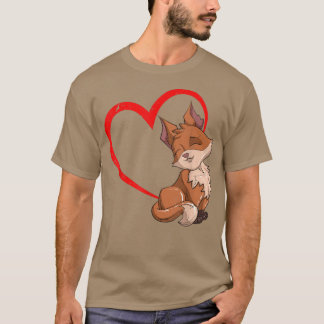 T-shirt Fo Lover Heart Forest Amoureux des animaux Nature 