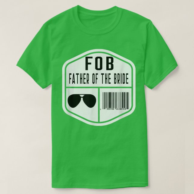 T-shirt FOB Scan for Payment Father of the Bride Wedding D (Design devant)