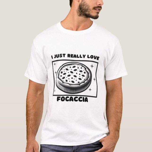 T-shirt Focaccia Love Design (Devant)