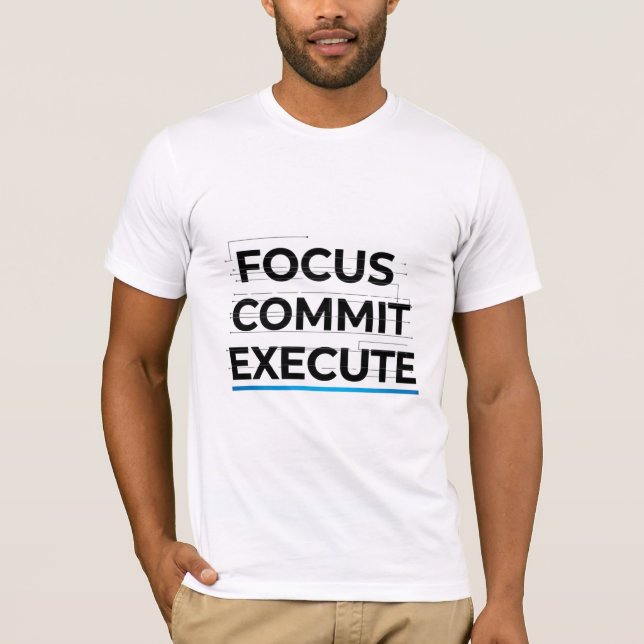 T-shirt Focus Commit Exécuter Tech (Devant)