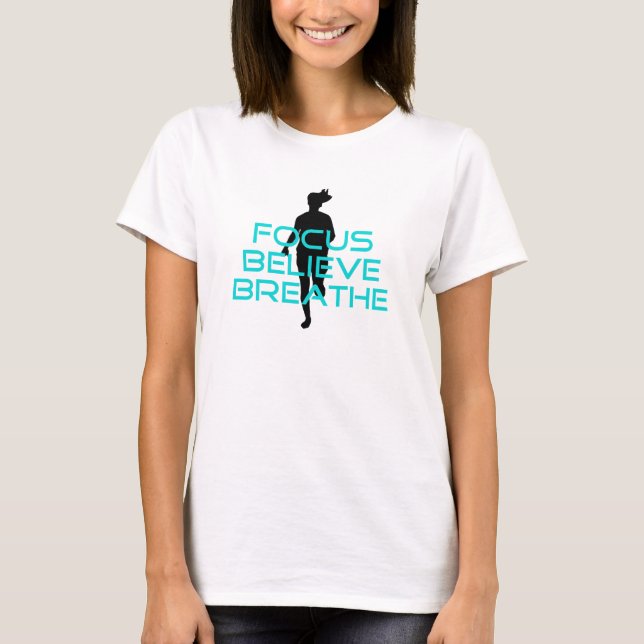 T-shirt Focus Croire Breathe Aqua (Devant)