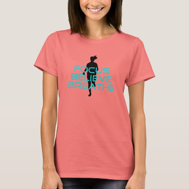 T-shirt Focus Croire Breathe Aqua (Devant)