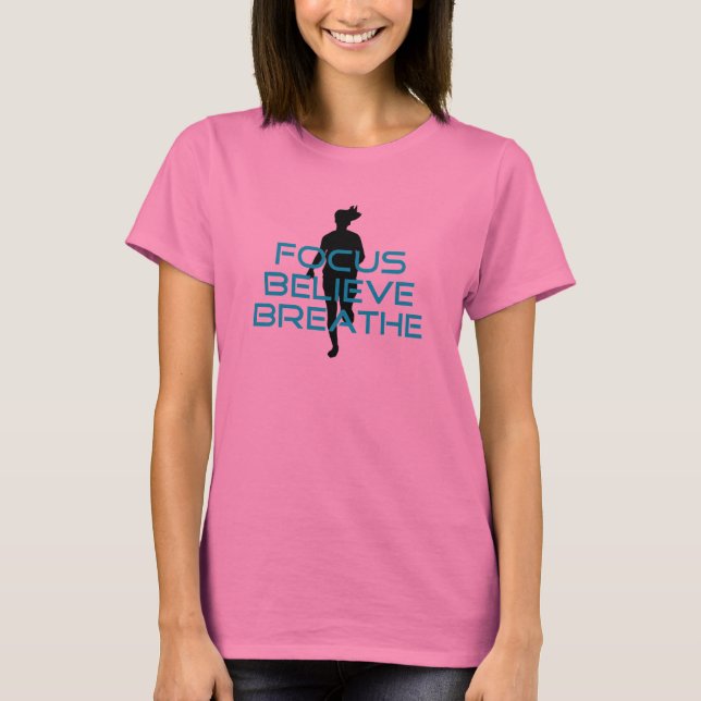 T-shirt Focus Croire Breathe Aqua (Devant)