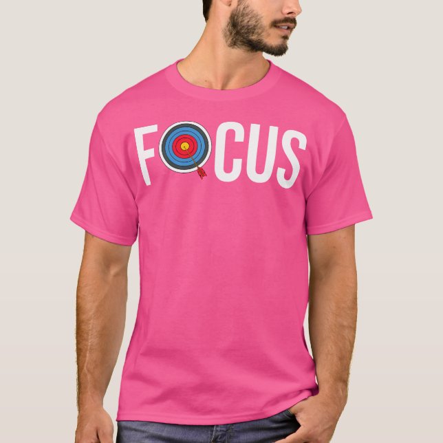 T-shirt Focus Entraîneur de tir à l'arc Équipe Bow Arrow K (Devant)